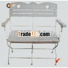 2013 top selling shabby chic style wood white wedding garden chairs