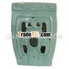 Square pierced ceramic stool for garden