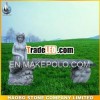Haobostone granite bench for garden with carving