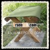 wooden portable fishing stool