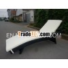 black Jordan outdoor wicker chaise lounge chair