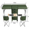 Plastic outdoor waterproof army folding Plastic table desk