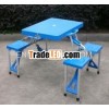 4 seats plastic folding picnic table, folding camping table