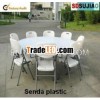 outdoor plastic folding table and cheir