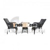 High Back Arm Chair Garden Furniture Set