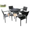 Outdoor Rattan Dining Set Stackable Chair