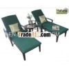 Outdoor Poolside Hand Wicker Rattan Sun Loungers