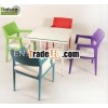 HDPE Synthetic Rattan Outdoor Garden Dining Set