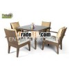 Outdoor Rattan Dining Table and Chairs