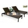 Contemporary Design Outdoor Wicker Rattan Sun Bed