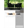 Aluminum Frame Outdoor Rattan Dining Table and Chair