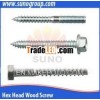 Wood Screw with Zinc Plated Carton Steel Screw Hex Head Wood Screw