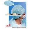 Surgical cap,  ultrosonic sewing