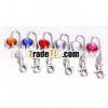 Charm Round Crystal Key handbag Finder Purse Hook