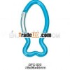 fish shape carabiner hook keychain