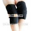 Massage therapy self-heating knee wrap
