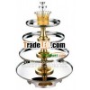 Stainless Steel 4 Tiers Buffet Revolving Stand