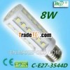 2012 Taiwan 8W 110V 44pcs 5050 smd E27 Led Corn Light