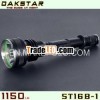 DAKSTAR NEW ST16B-1` CREE XM-L U2 1150LM 18650 Side Switch High Power Stepless Dimming Tactical Poli