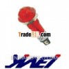 LED indicator lamp/pilot lamp red color PC material YW5-205