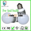 high power white color e27 5W led bulb lamp