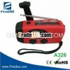 A326 Crank solar radio with led flashlight