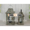 Rusty home lantern for holiday decoration