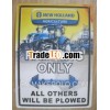 parking sign in metal