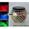 Mosaic Glass Solar Lantern