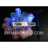 Multi color solar lantern light,  20pcs square lantern in multi color LED