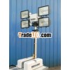 Roof-mounted light tower/telescoping light mast/vehicle mounted light tower