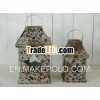 Shabby Chic home lantern for holiday decoration