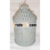 Hanging Lantern Made of Iron With Grey Finish