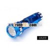 New style 14 LED aluminum flashlight