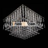 Living Room Decoration Modern Square Ceiling Crystal Lamp