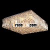Home Decoration Modern Rectangular Large Crystal Ceiling Light