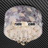 Creative romantic purple fabric crystal ceiling light