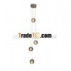 clear crystal halogen ball pendant lamp