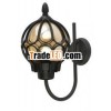 aluminium die casting E27 garden wall light with smoken PC diffuser