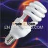 2013 hot products e27 800hrs half spiral cfl lamp