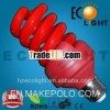 Popular!! Colorful Full Spiral Energy Save Bulb T3 24W Red Bulb