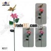 2013 New Designed Flower with Flying Butterfly Solar Stake Light for Garden