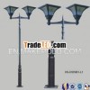 Decorative street outdoor aluminum cast iron lighting pole & lamp post