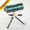 High power rechargeable led flashlighting torch with blue or white led for fishing/outdoor