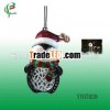 christmas iron hanging solar lamp