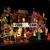 led houses decorated christmas lights