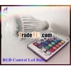 E27 IR Remote Control 3W LED RGB Bulb Light