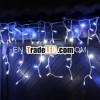 Beautiful blue and white led icicle wall lighting decor for outdoor