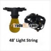 48 Starter Kit - 48' Vintage Commercial Linear Light String - Medium Base Light String