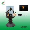 solar iron candle holder light